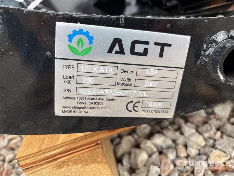 Quantity of (9) AGT 12EX-ATA Mini Excavator Attac Other components