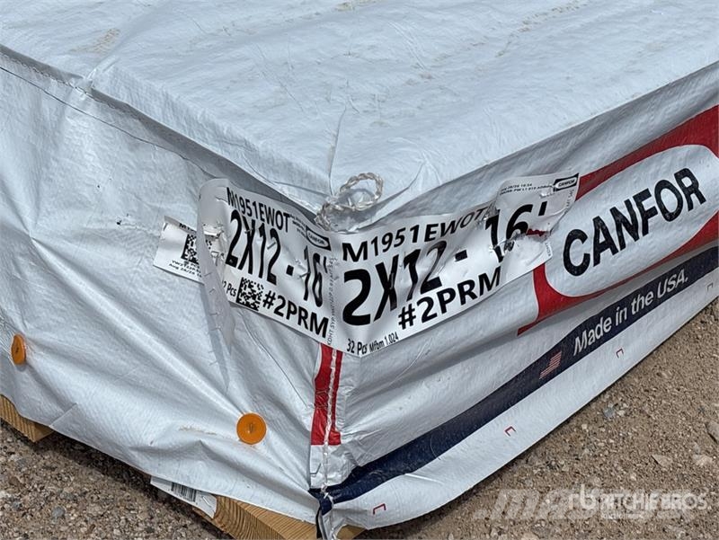 Quantity of (96) 2 in x 12 in x 16 ft SYP #2 Prime Other components