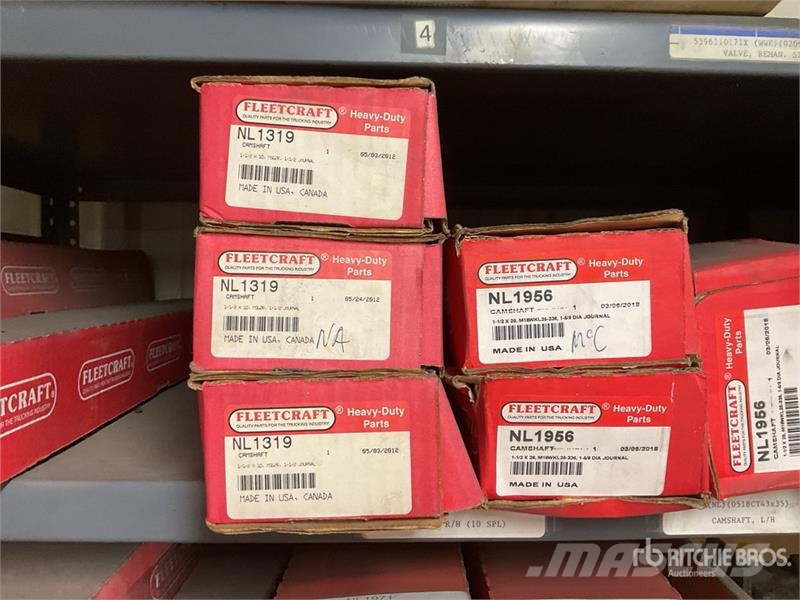  Quantity of Brake S-Cams, Wheels Spacers & Miscell مكونات أخرى
