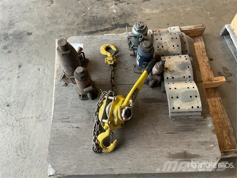Quantity of Chain Hoist, Jacks, Brake Liners Other components
