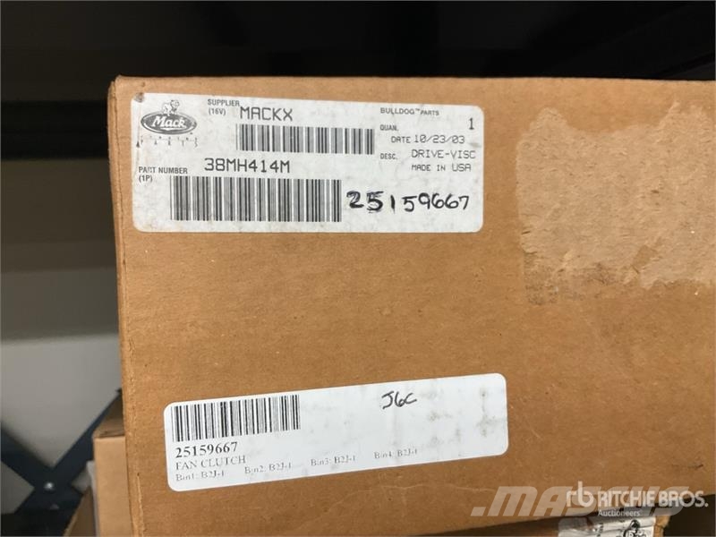 Quantity of Engine Heaters, Fan Clutches and Misc. 其他組件