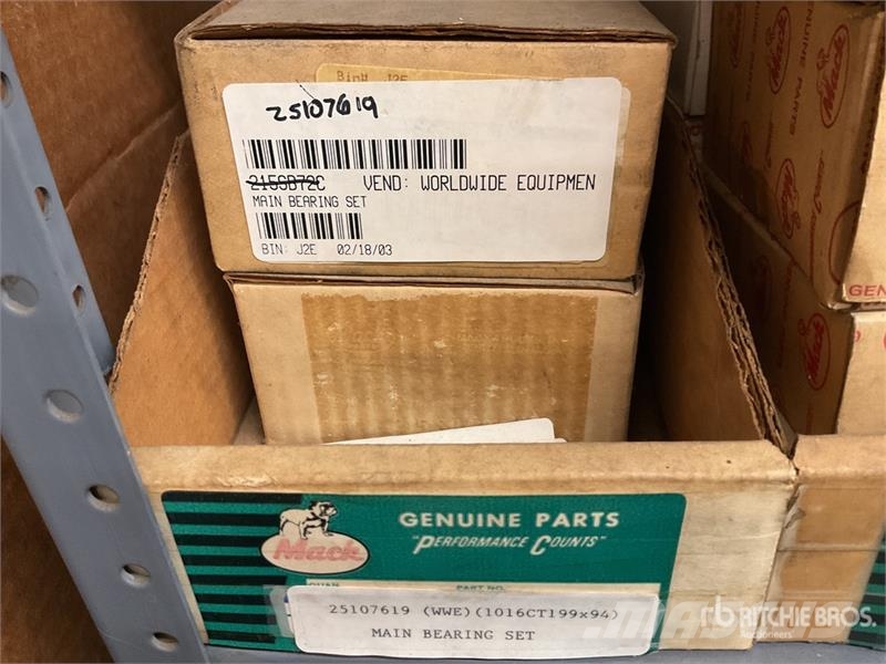 Quantity of Engine Sleeves, Main Bearings, Rod Bea Andre komponenter