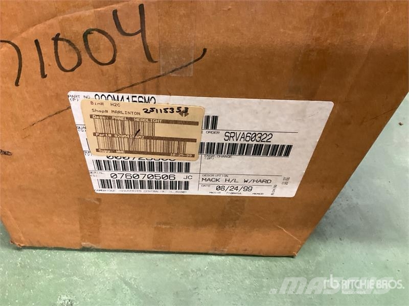 Quantity of Headlight Parts 其他組件