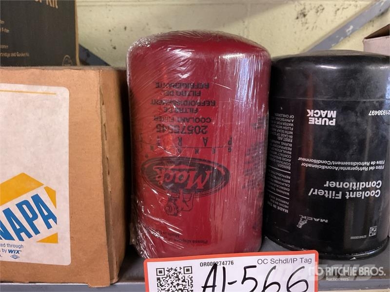 Quantity of Oil Filters and Coolant Filters 其他組件