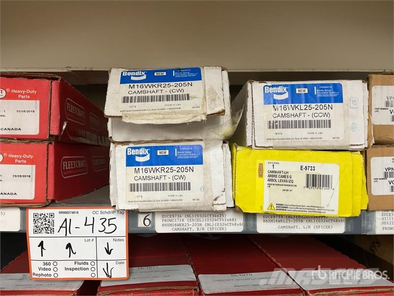 Quantity of S Cams w/Misc. Brake Parts Transport - Altele