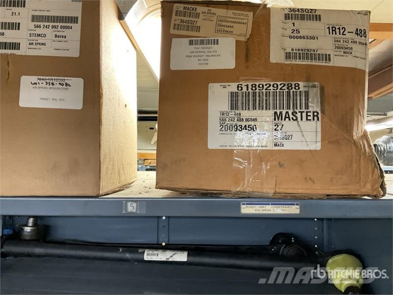  Quantity of Shocks, Air Bags, Tie Rods 其他組件