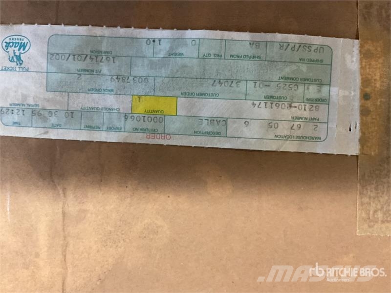 Quantity of Speedometer and Cable Assemblies, Misc Коммерческий транспорт - Другие