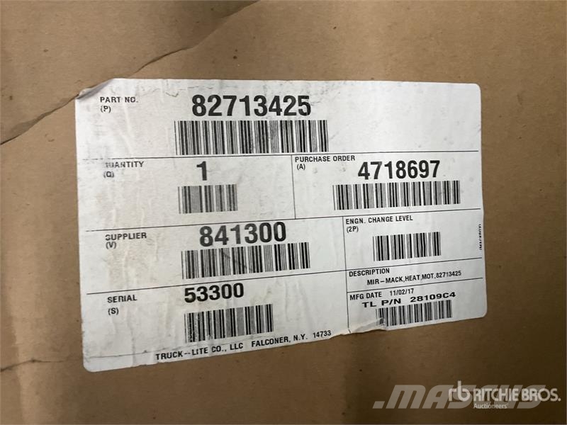 Quantity of Truck Mirrors 其他組件