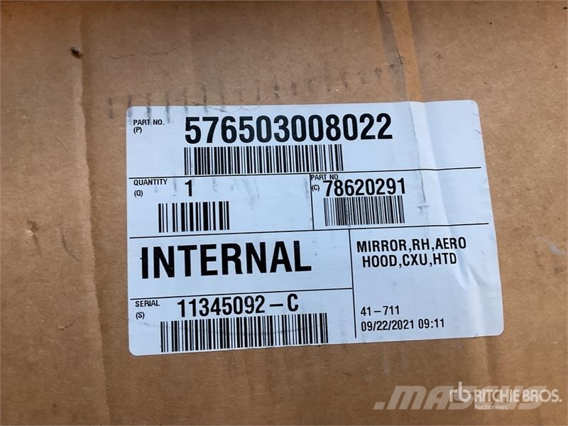 Quantity of Truck Mirrors 其他組件