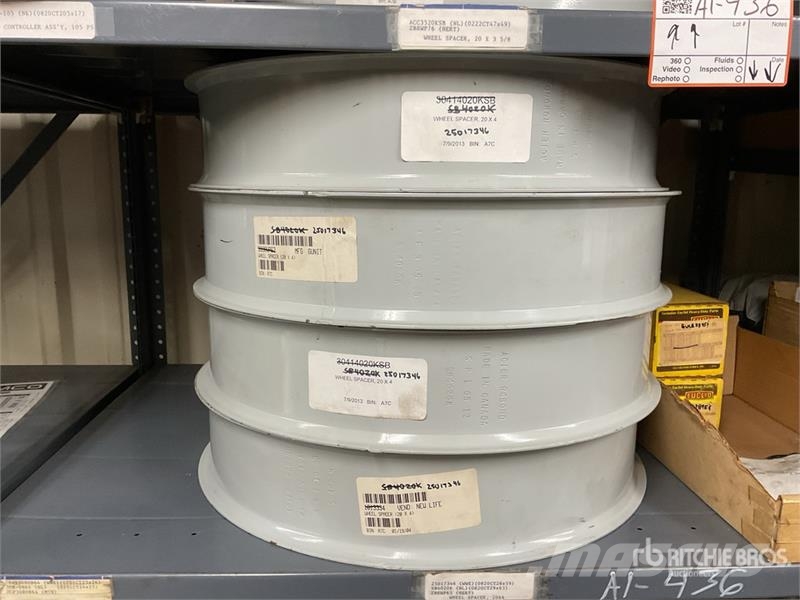  Quantity of Wheels Spacers w/Misc. Brake Items 其他組件