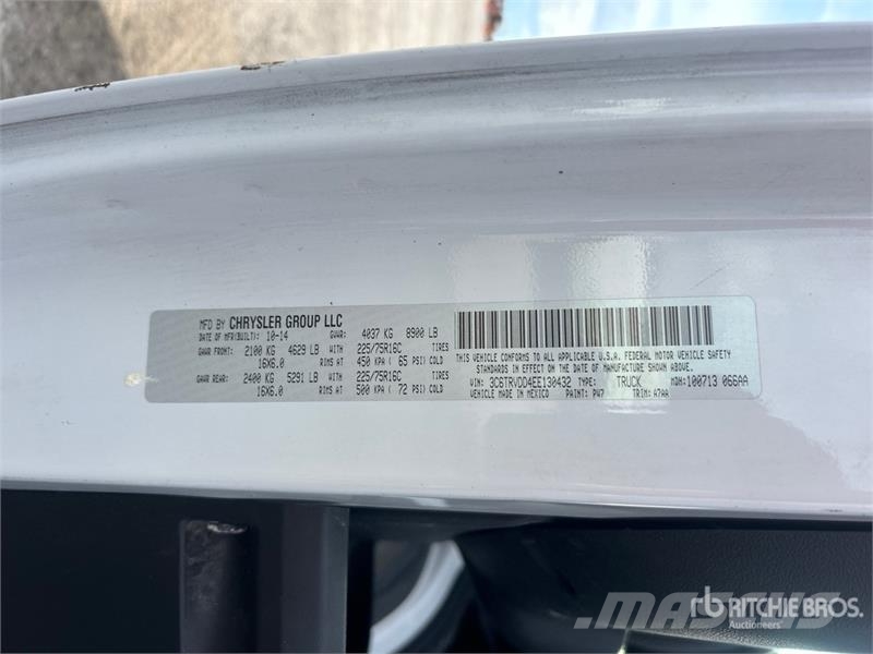 RAM Promaster 2500 Cargo Van 廂式貨物運輸車