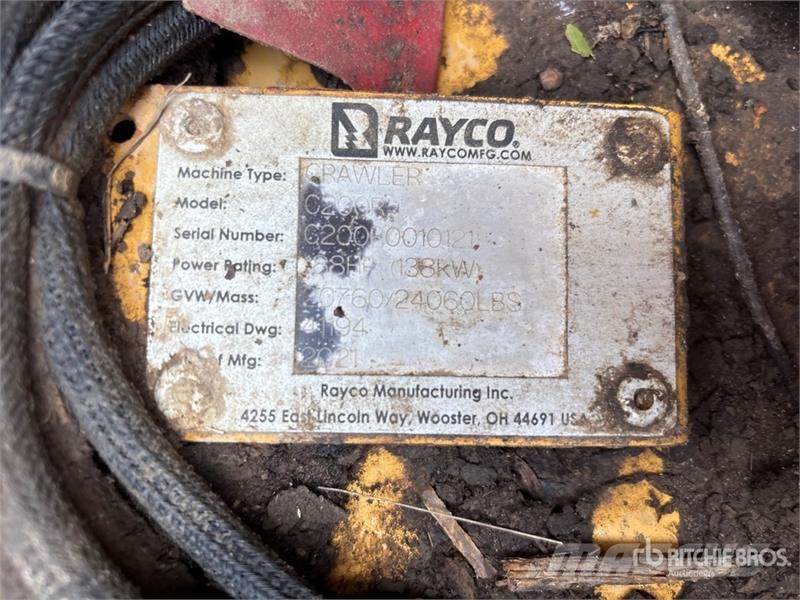 Rayco C200R Tracked Mulcher Tractor Metsamultšerid