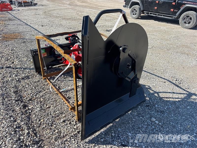 Raytree RABC44 44 in Articulating Skid Steer Brush Corta-césped delanteros y traseros