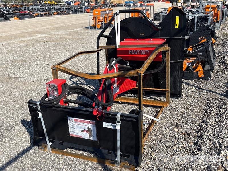 Raytree RABC44 44 in Articulating Skid Steer Brush Corta-césped delanteros y traseros