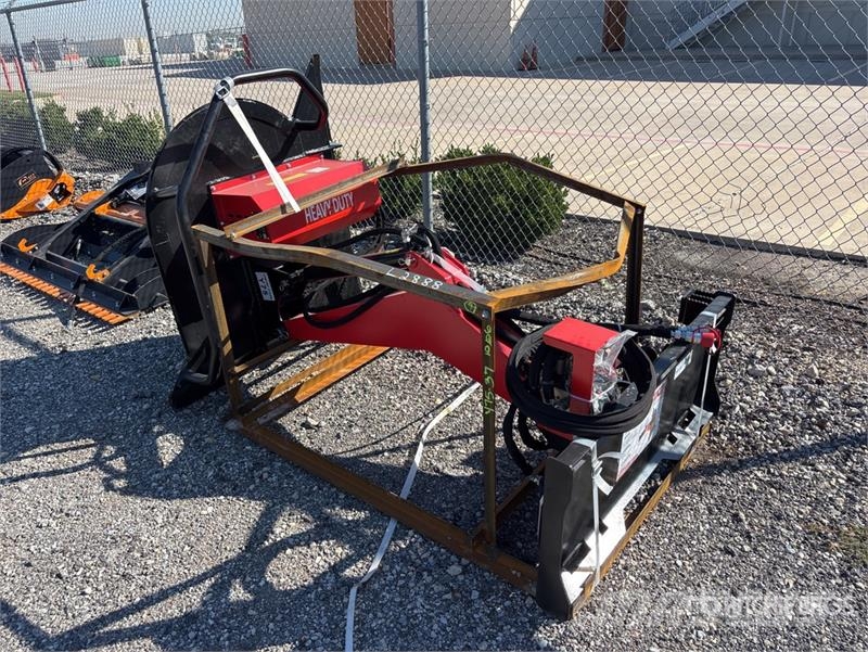 Raytree RABC44 44 in Articulating Skid Steer Brush Corta-césped delanteros y traseros