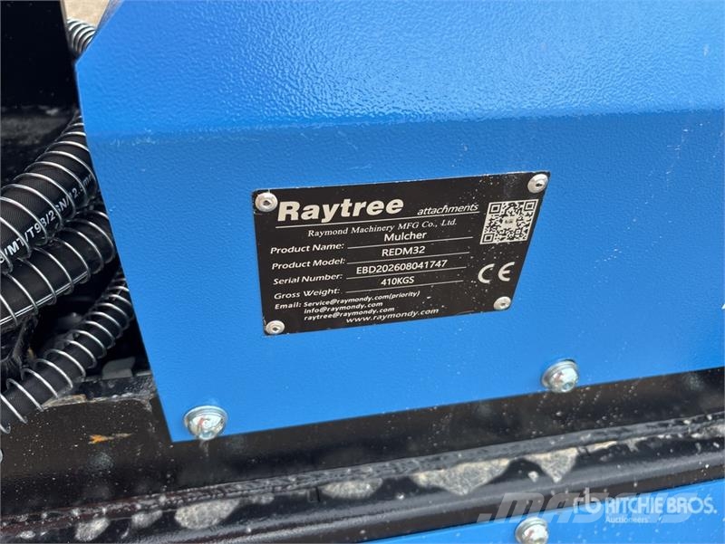 Raytree REDM32 32 in Excavator Drum Mulcher - Fits その他部品