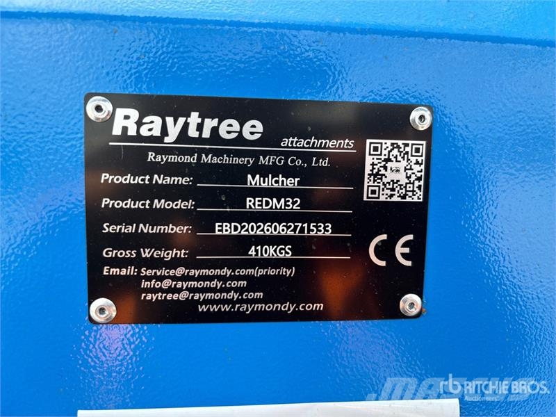  Raytree REDM32 32 in Excavator Drum Mulcher - Fits Other components