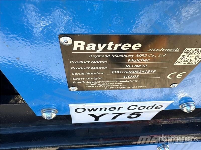  Raytree REDM32 32 in Excavator Drum Mulcher - Fits Otros componentes