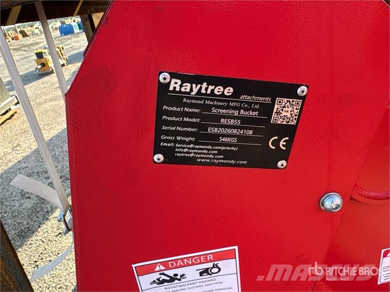 Raytree RESB55 55 in Excavator Screening Bucket - Atrinkimo kaušai