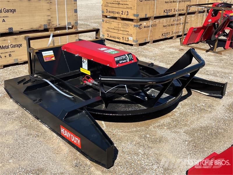 Raytree RHBC72S 72 in 4-Blade Skid Steer Brush Cut Corta-césped delanteros y traseros