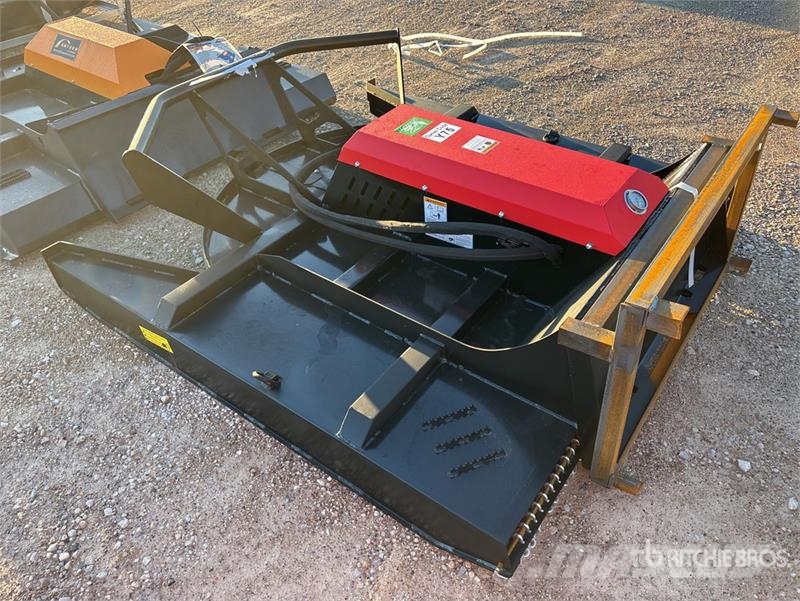  Raytree RHBC72S 72 in 4-Blade Skid Steer Brush Cut Corta-césped delanteros y traseros