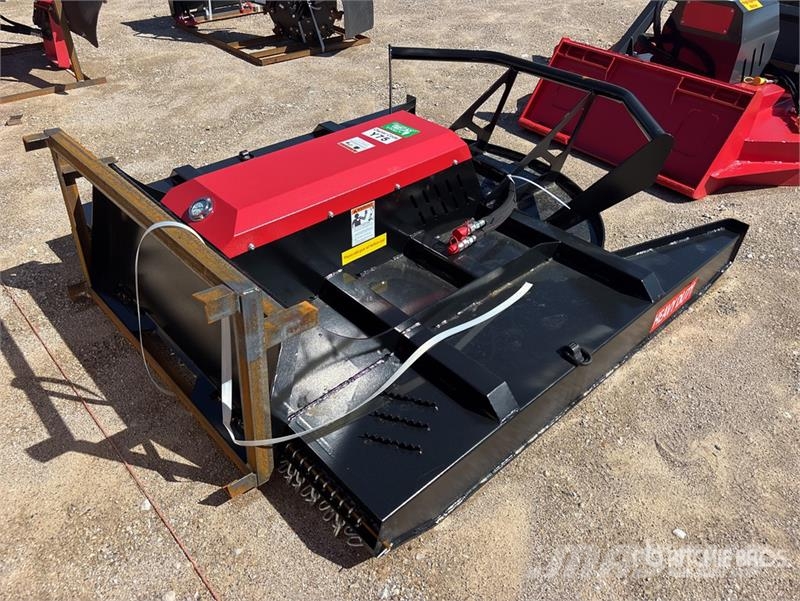 Raytree RHBC72S 72 in 4-Blade Skid Steer Brush Cut Corta-césped delanteros y traseros