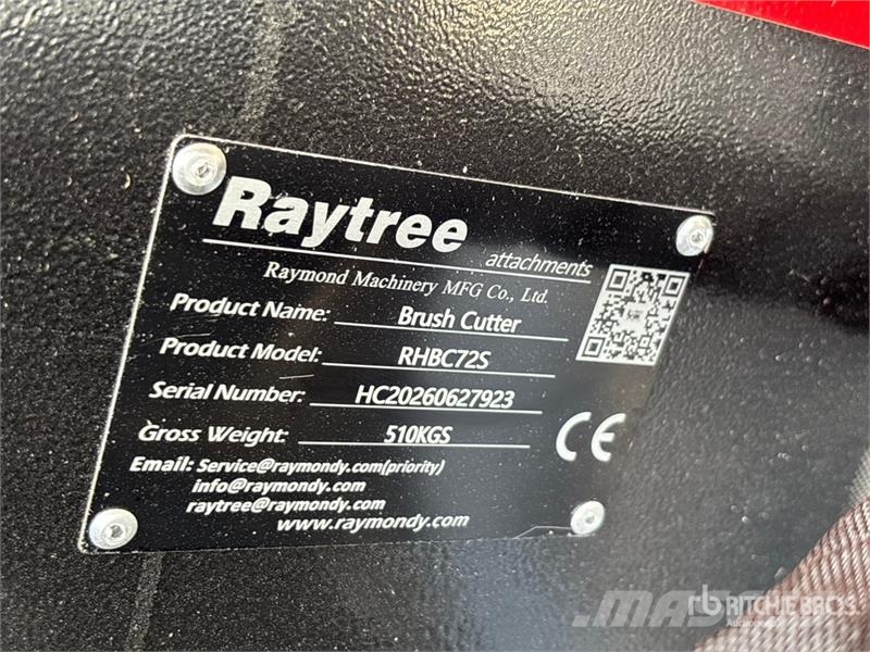Raytree RHBC72S 72 in 4-Blade Skid Steer Brush Cut Навісні та причіпні косарки
