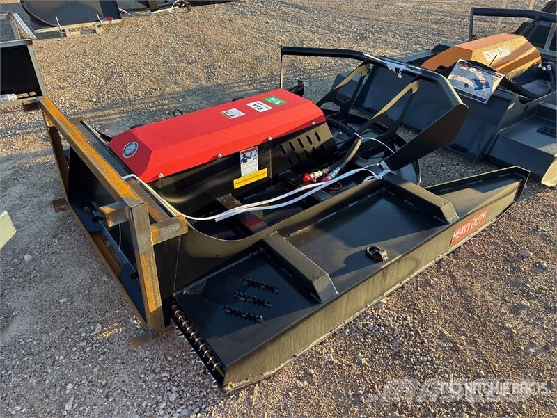  Raytree RHBC72S 72 in 4-Blade Skid Steer Brush Cut Corta-césped delanteros y traseros
