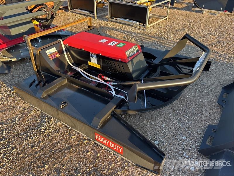  Raytree RHBC72S 72 in 4-Blade Skid Steer Brush Cut Corta-césped delanteros y traseros