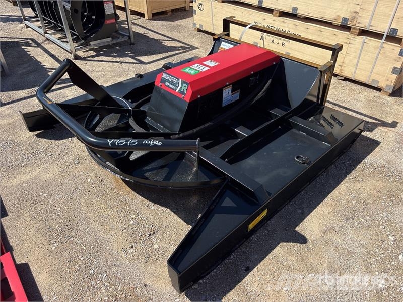 Raytree RHBC72S 72 in 4-Blade Skid Steer Brush Cut Corta-césped delanteros y traseros