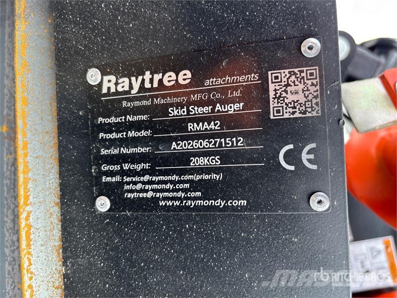  Raytree RMA42 Skid Steer Auger (Unused) Drills