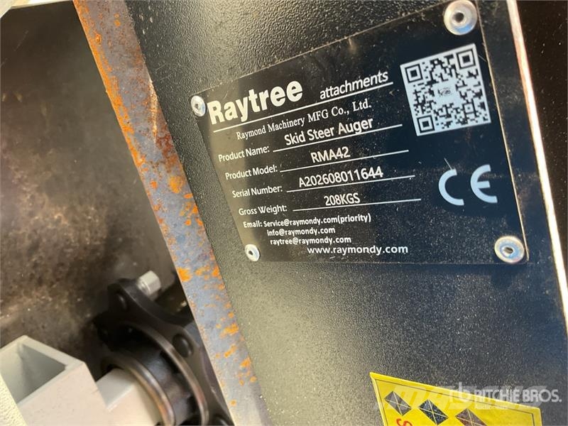 Raytree RMA42 Skid Steer Auger (Unused) Τρυπάνια