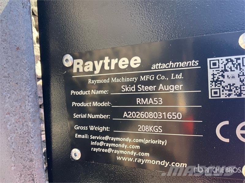 Raytree RMA42 Skid Steer Auger (Unused) Sėjamosios