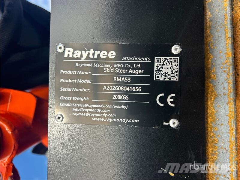  Raytree RMA42 Skid Steer Auger (Unused) مثاقيب