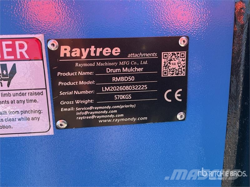  Raytree RMBD50 50 in Drum Skid Steer Mulcher (Unus Forstmulcher