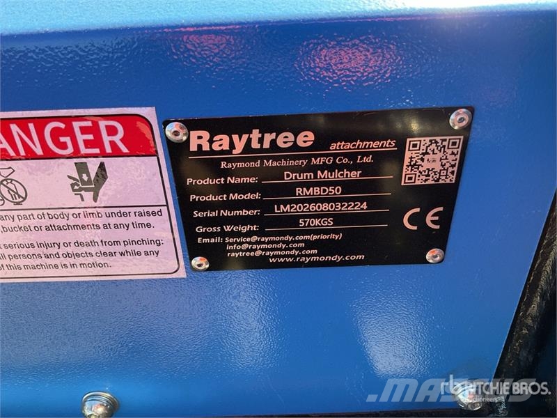  Raytree RMBD50 50 in Drum Skid Steer Mulcher (Unus Forstmulcher