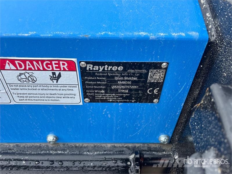  Raytree RMBD50 50 in Drum Skid Steer Mulcher (Unus Stobbenfreesmachines