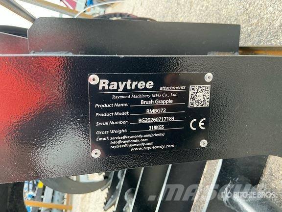  Raytree RMBG72 72 in Root Skid Steer Grapple (Unus Grijpers