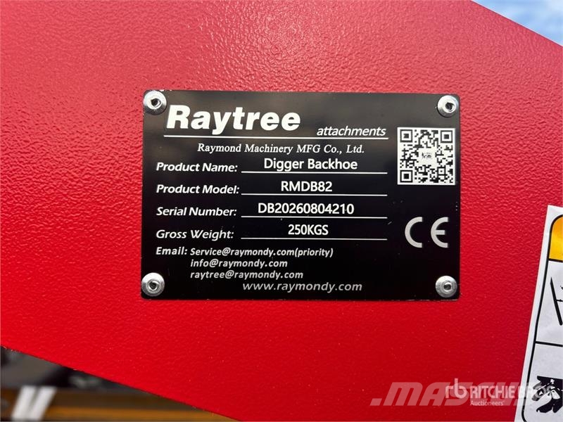 Raytree RMDB82 82 in Skid Steer Backhoe (Unused) Retroescavadeiras