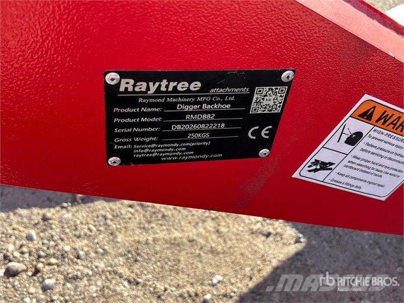  Raytree RMDB82 82 in Skid Steer Backhoe (Unused) Retroexcavadoras