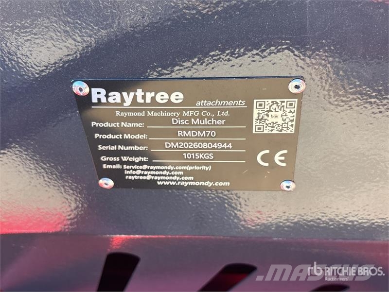 Raytree RMDM70 Disc Skid Steer Mulcher (Unused) Trituradoras forestales