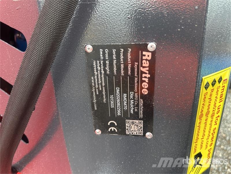  Raytree RMDM70 Disc Skid Steer Mulcher (Unused) Forestry mulchers