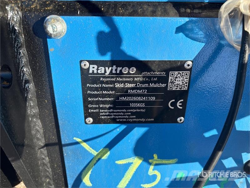  Raytree RMDM72 72 in Drum Skid Steer Mulcher (Unus Metsä murskaimet
