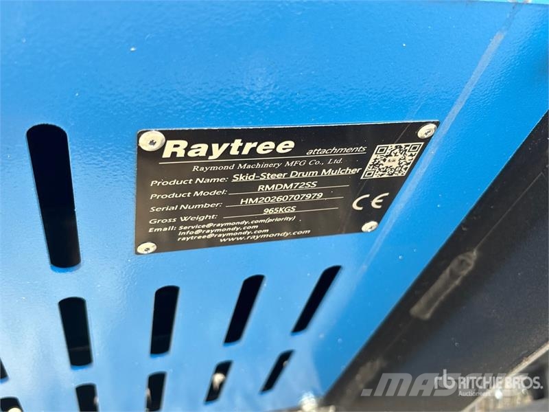 Raytree RMDM72SS 72 in Drum Skid Steer Mulcher (Un 林業覆蓋機