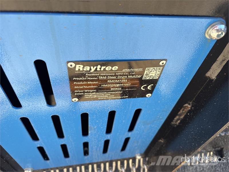  Raytree RMDM72SS 72 in Drum Skid Steer Mulcher (Un Lesní mulčovače
