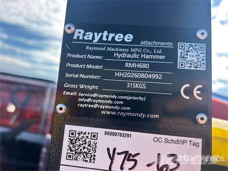 Raytree RMH680 Skid Steer Breaker (Unused) Σφυριά / Σπαστήρες