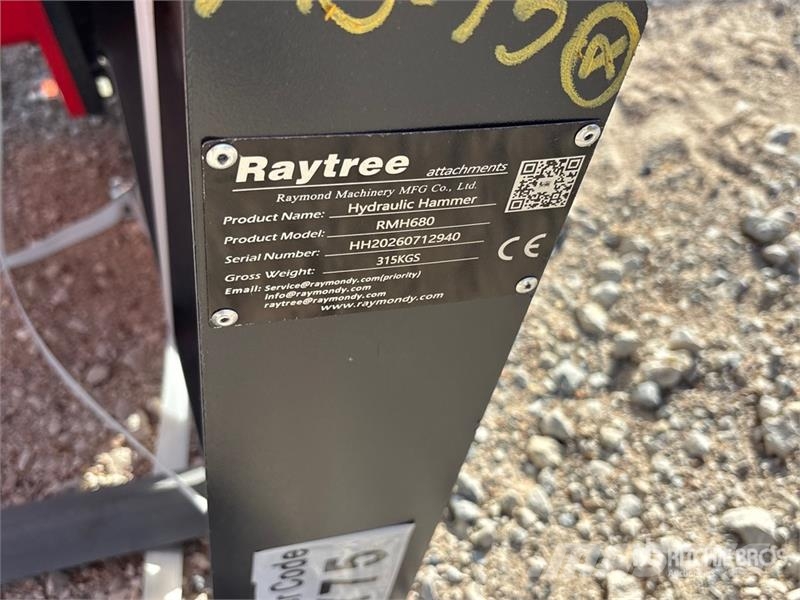 Raytree RMH680 Skid Steer Breaker (Unused) Hammer / Brecher