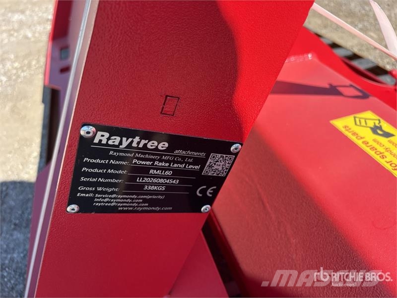  Raytree RMLL60 60 in Rake Skid Steer Landplane (Un زلاقات ميدانية