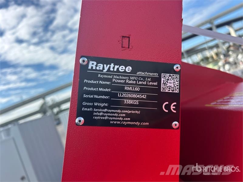  Raytree RMLL60 60 in Rake Skid Steer Landplane (Un زلاقات ميدانية