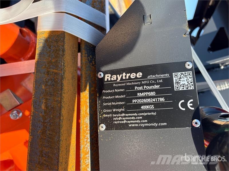  Raytree RMPP680 Skid Steer Post Driver (Unused) Technika pre oplotenie a ohrady